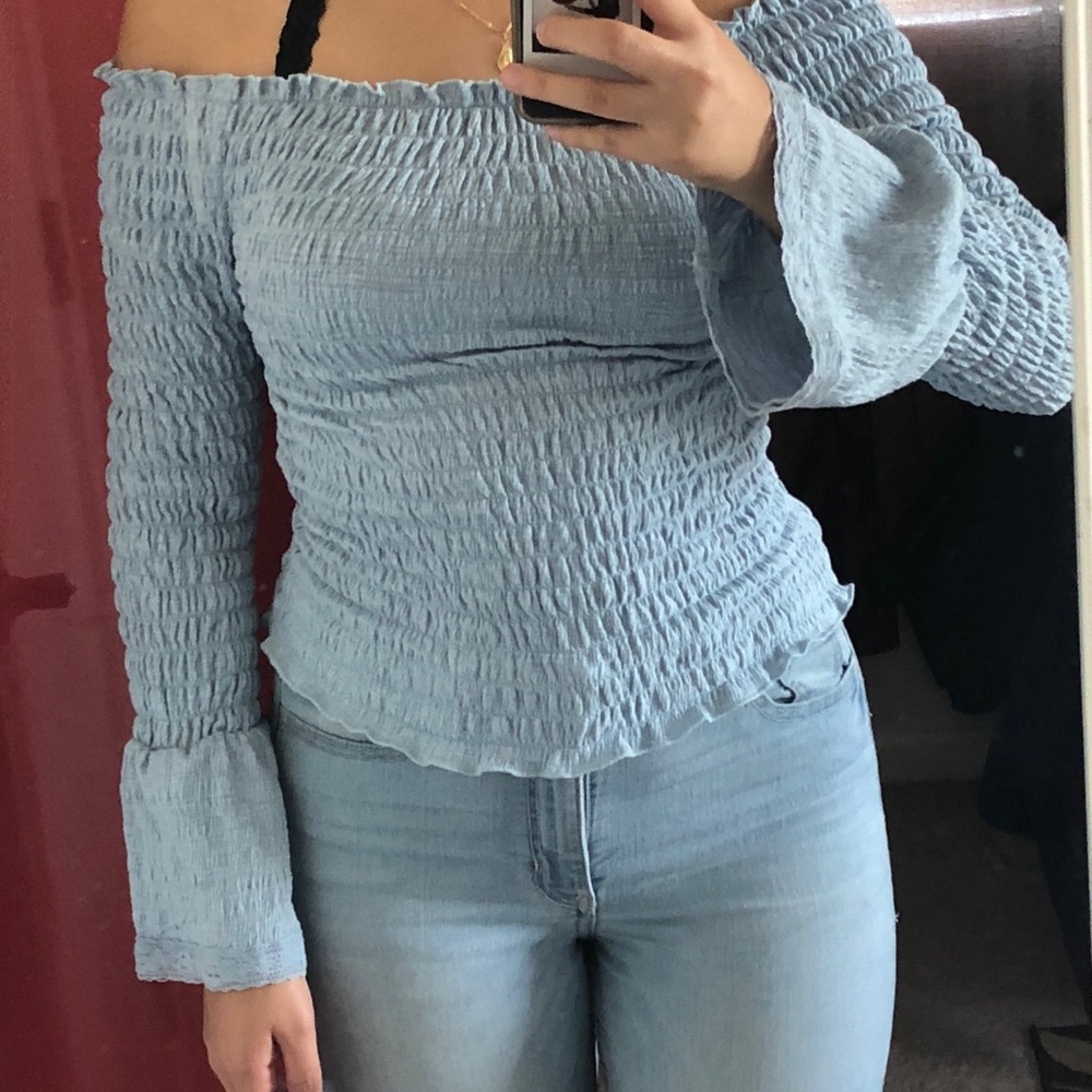 Smocked shirt